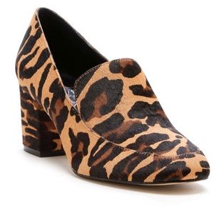 Leopard Print Loafer Heels